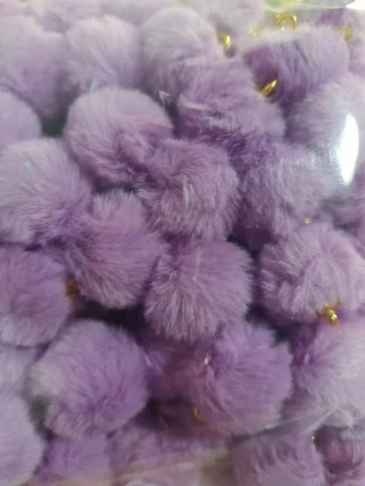 Handmade purple fluffy charm beads haihaiparts recent hot selling items