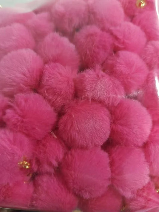 Handmade pink fluffy charm beads haihaiparts recent hot selling items